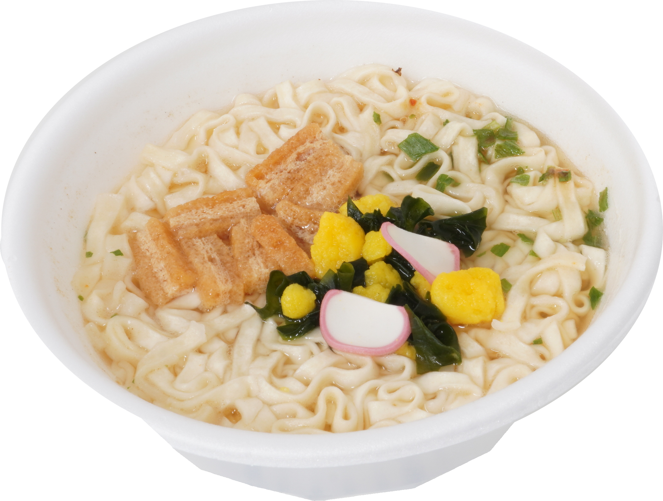 和風スタイル即席カップめん（油揚げ）｜商用可フリー画像・背景透過