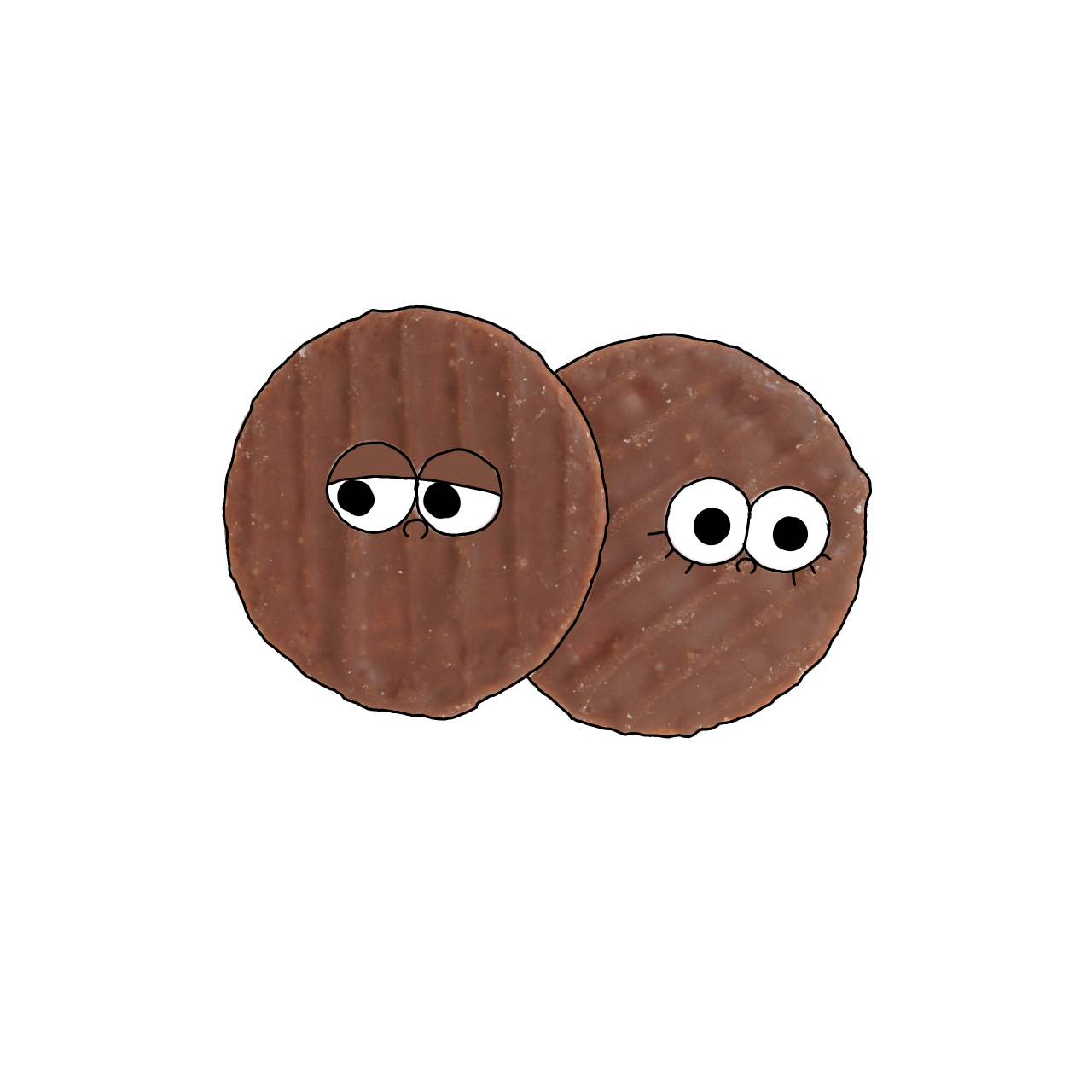 カバーリングチョコレートのイラスト｜商用可フリー画像・背景透過