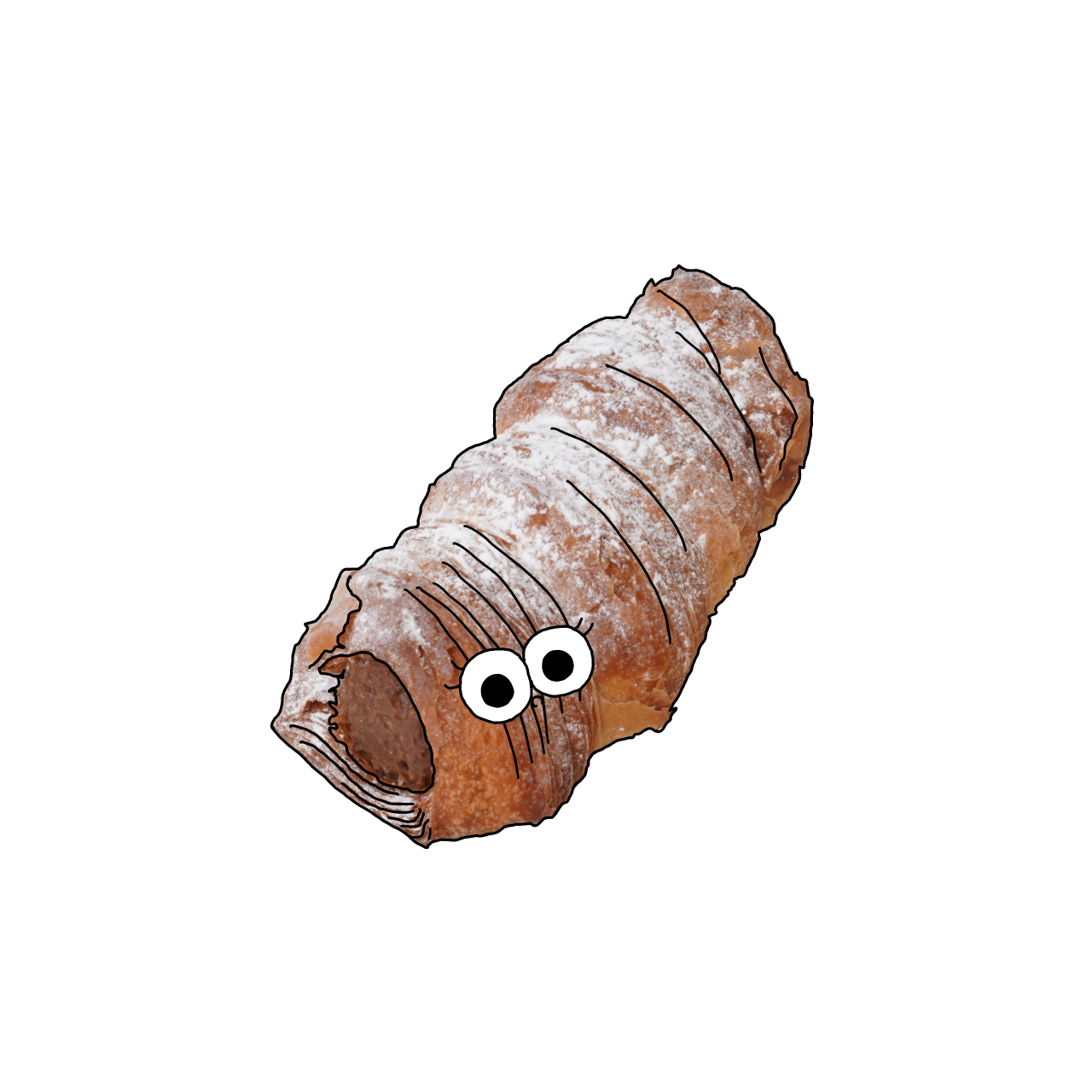 チョココロネのイラスト｜商用可フリー画像・背景透過