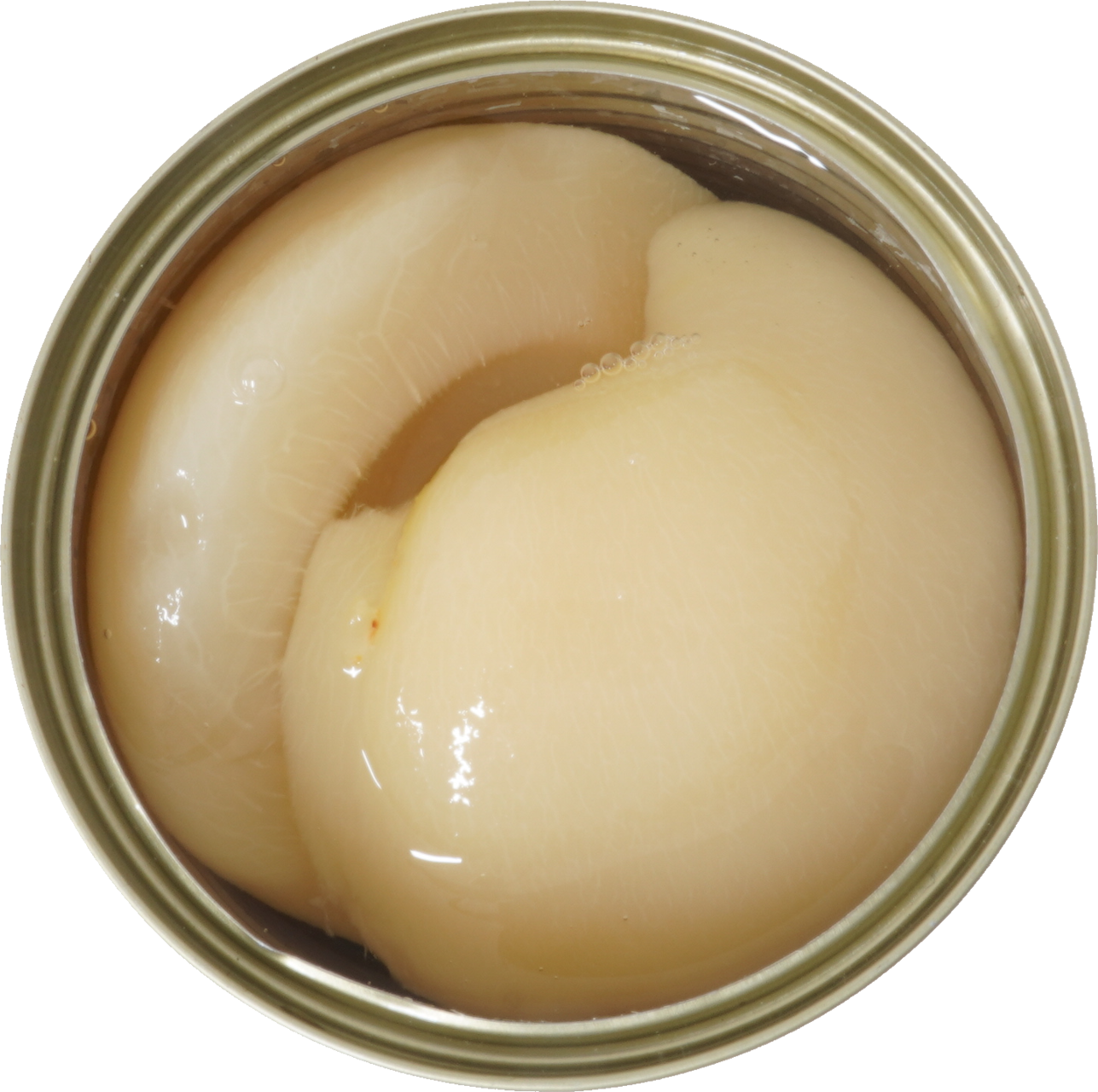 もも（缶詰・白肉種【白桃】）｜商用可フリー画像・背景透過