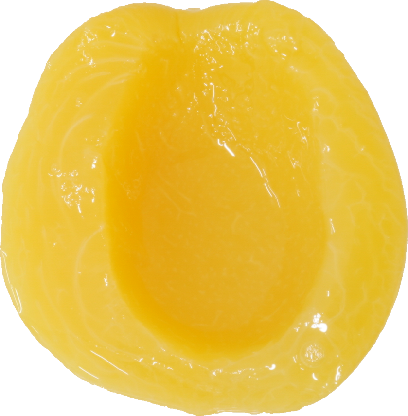 もも（缶詰・黄肉種【黄桃】）｜商用可フリー画像・背景透過