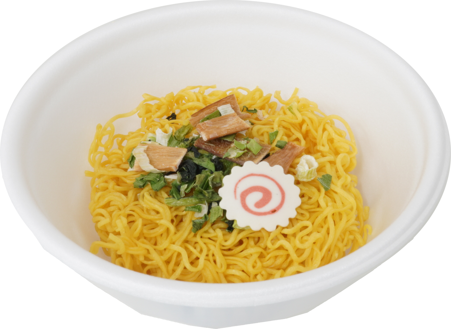 中華スタイル即席カップめん（油揚げ・しょうゆ味・乾）｜商用可フリー画像・背景透過