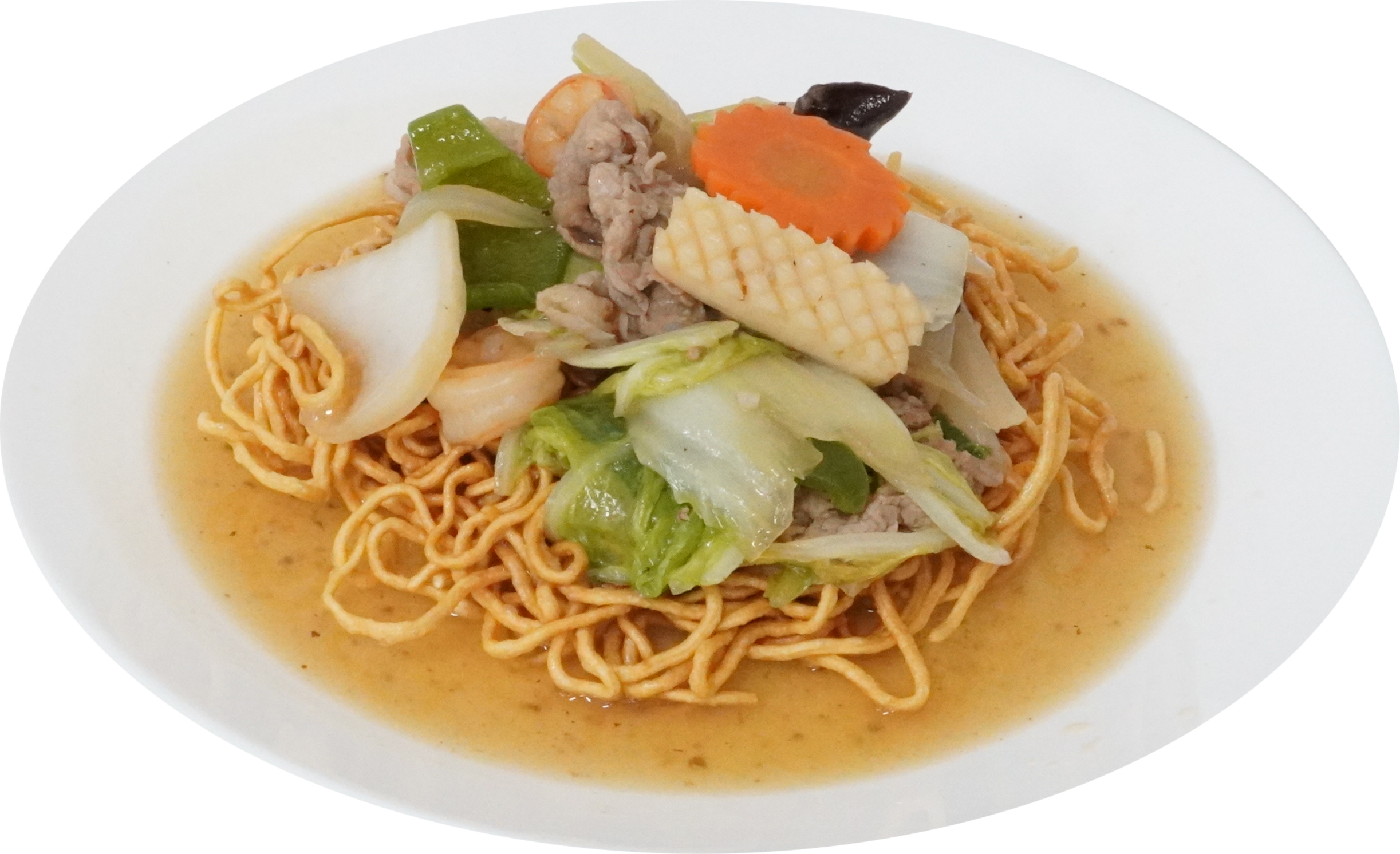 あんかけ揚げそば｜商用可フリー画像・背景透過