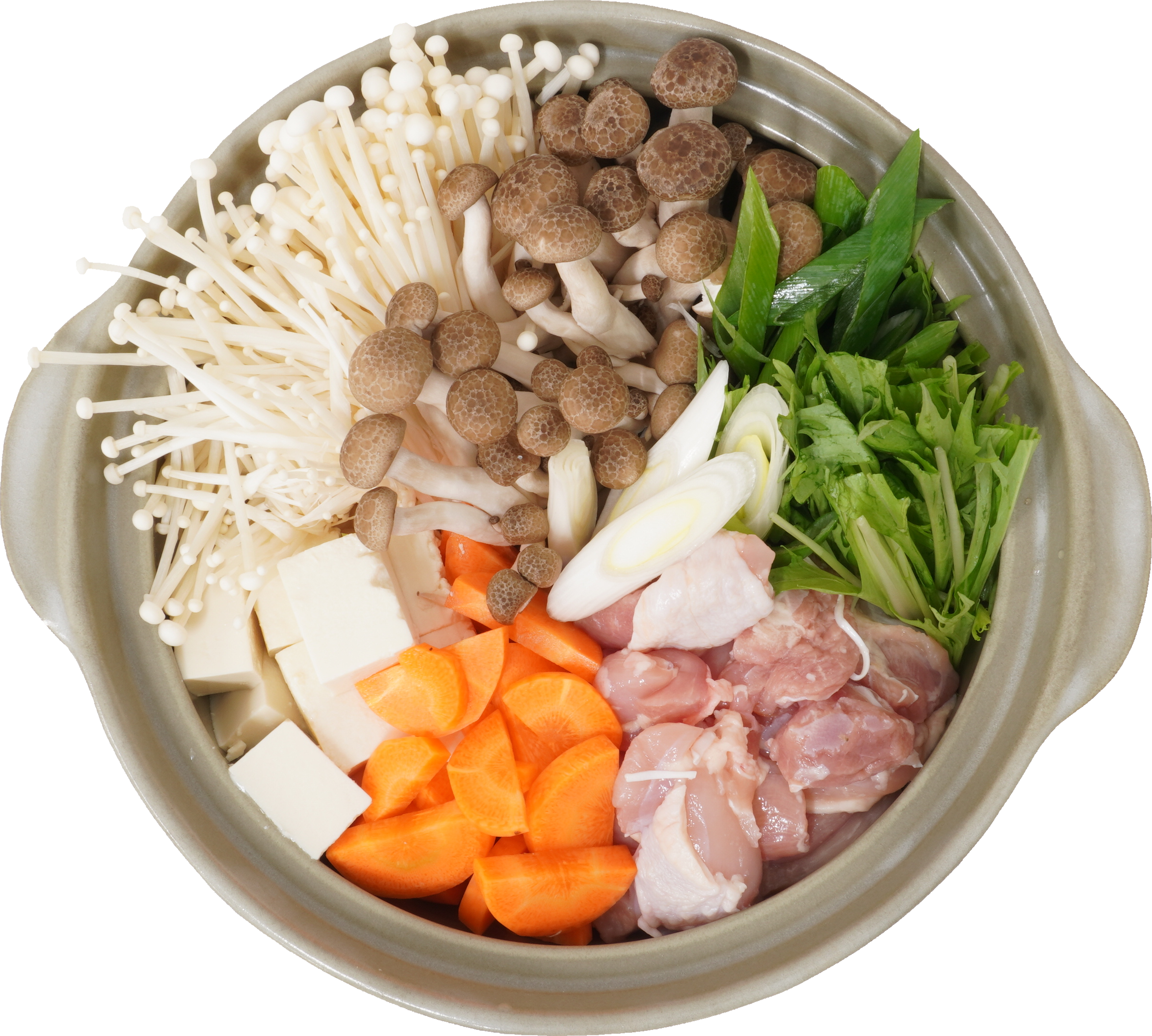 水炊き鍋（具材）｜商用可フリー画像・背景透過
