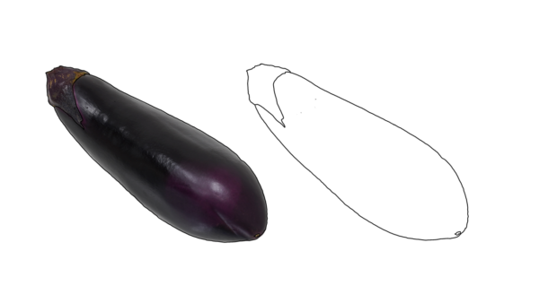 食べ物の塗り絵｜商用可フリー画像・背景透過