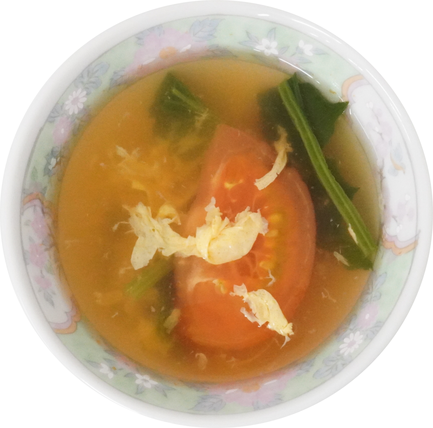 トマトと青菜のスープ｜商用可フリー画像・背景透過