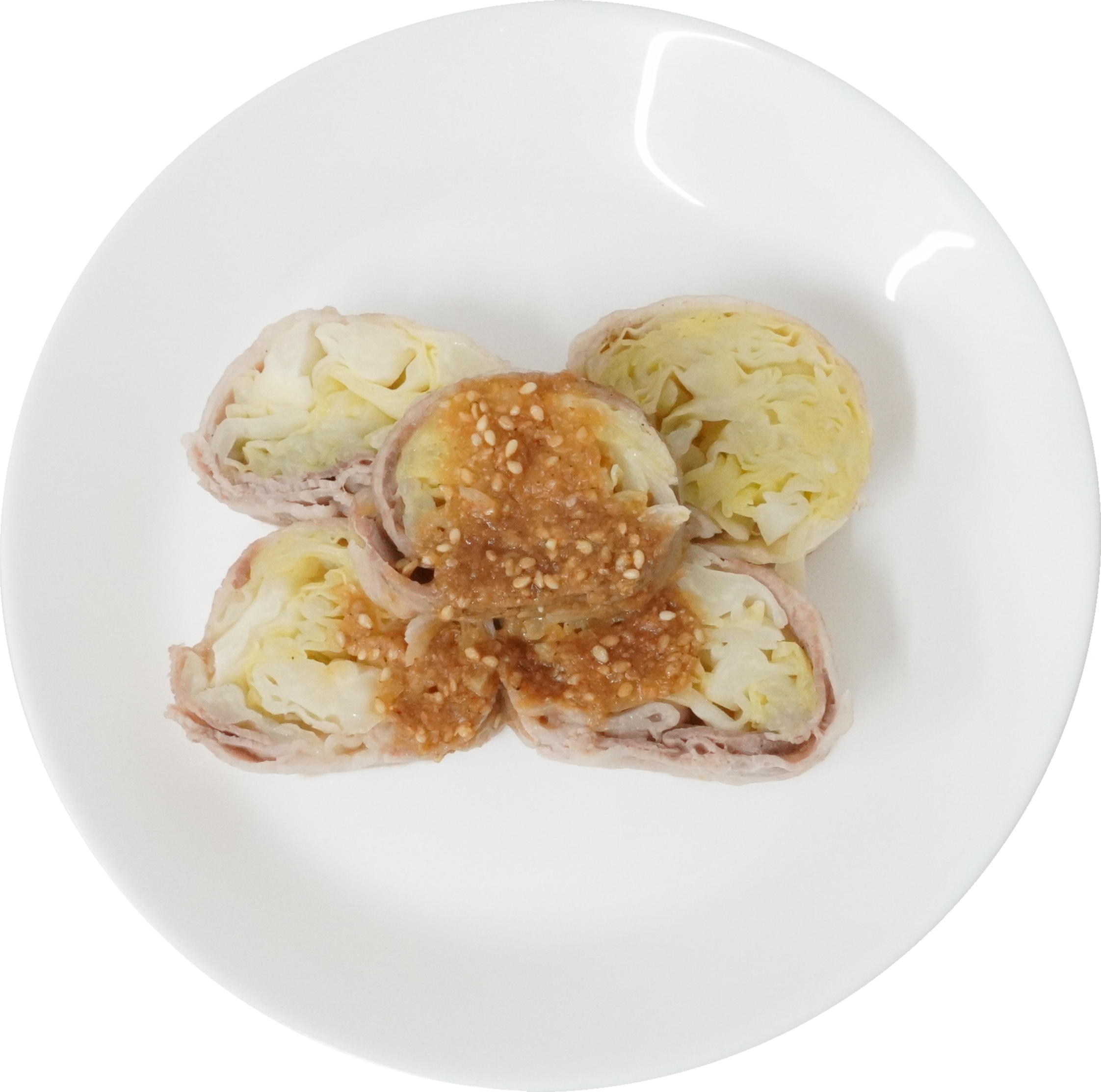 豚肉とキャベツのロール蒸し｜商用可フリー画像・背景透過