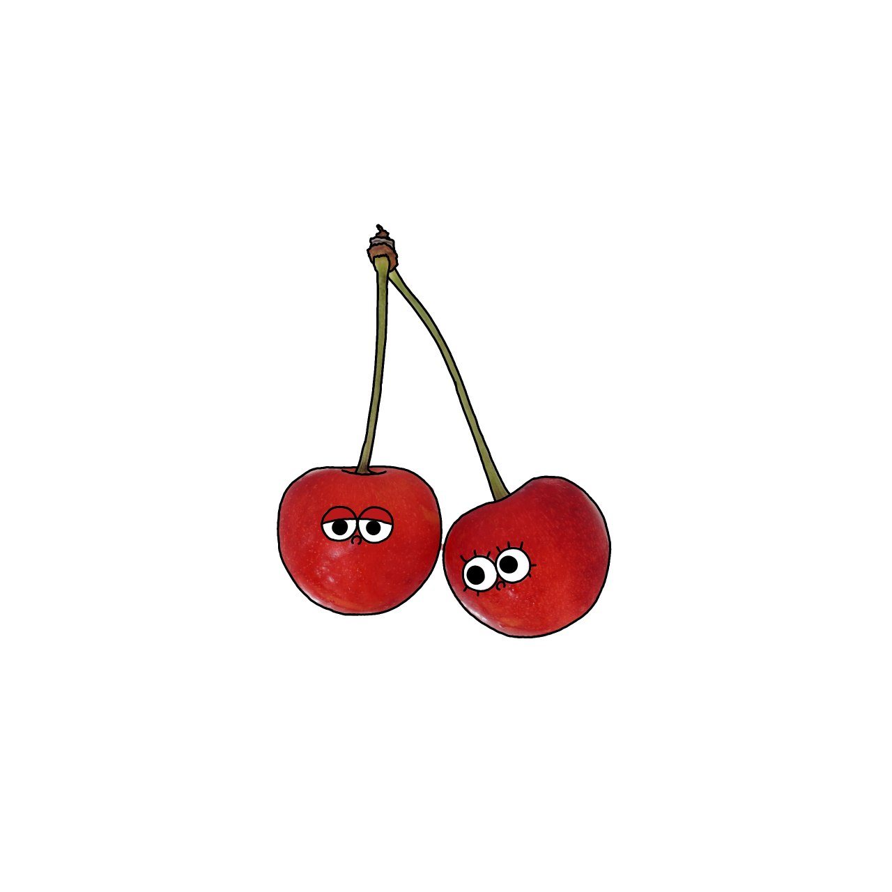 さくらんぼのイラスト｜商用可フリー画像・背景透過