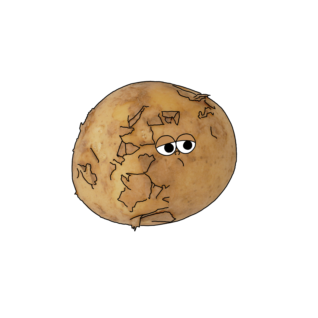 じゃがいものイラスト｜商用可フリー画像・背景透過