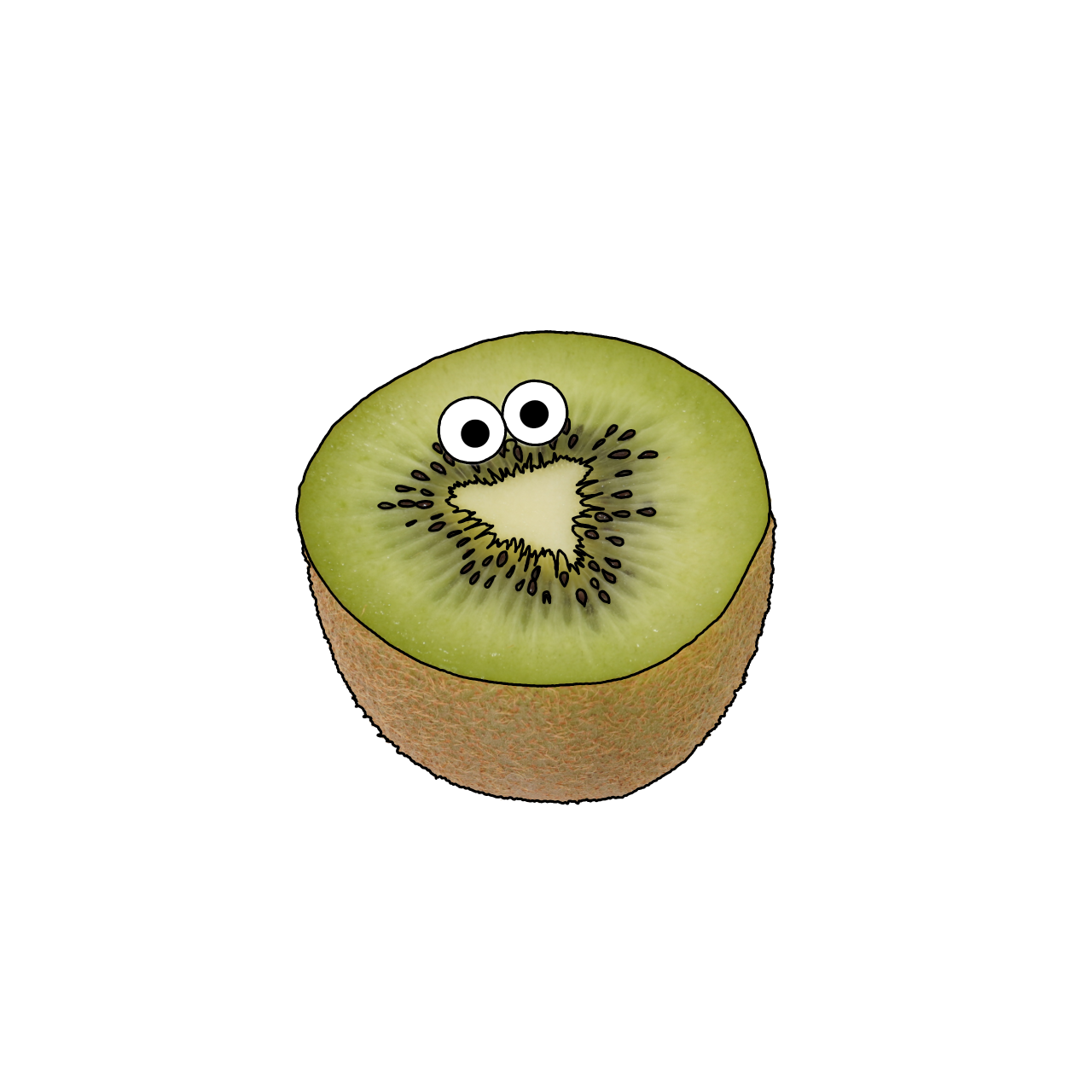 キウイフルーツのイラスト｜商用可フリー画像・背景透過
