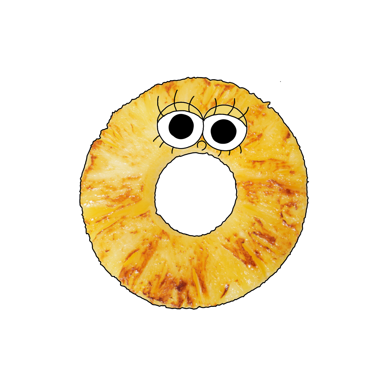 パインアップル【パイナップル】（焼き）｜商用可フリー画像・背景透過