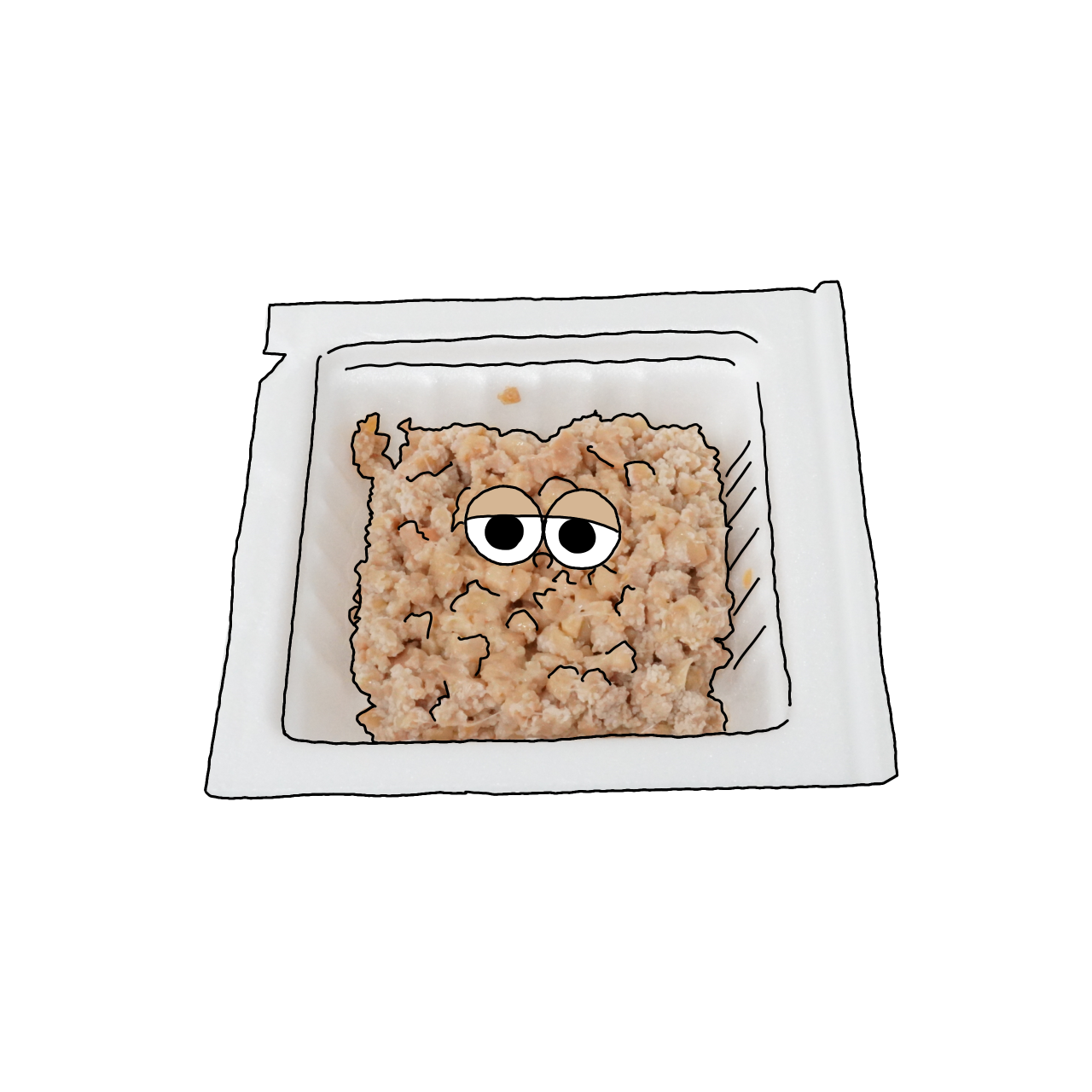 納豆（挽きわり納豆）のイラスト｜商用可フリー画像・背景透過