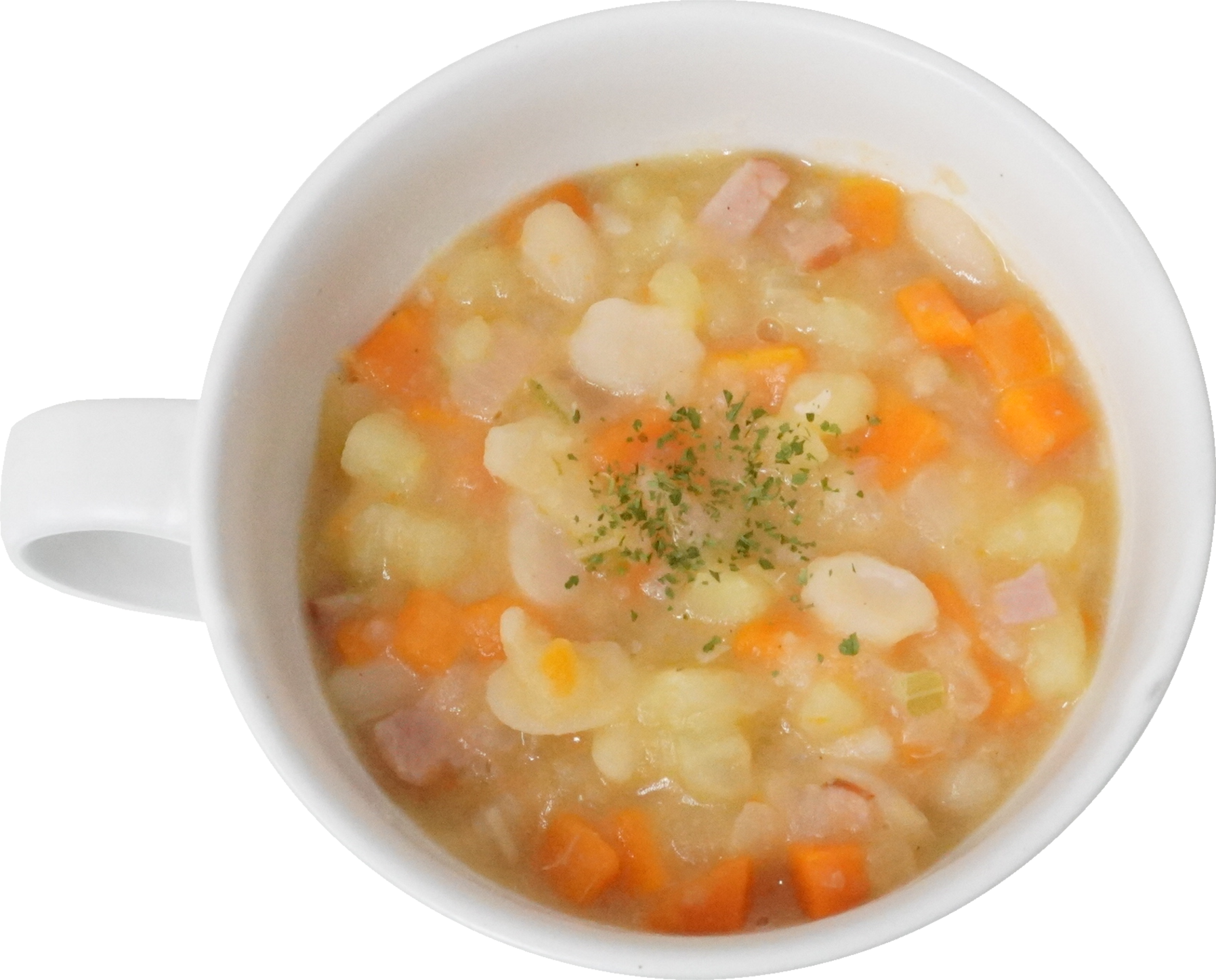 うずら豆の煮込みスープ｜商用可フリー画像・背景透過