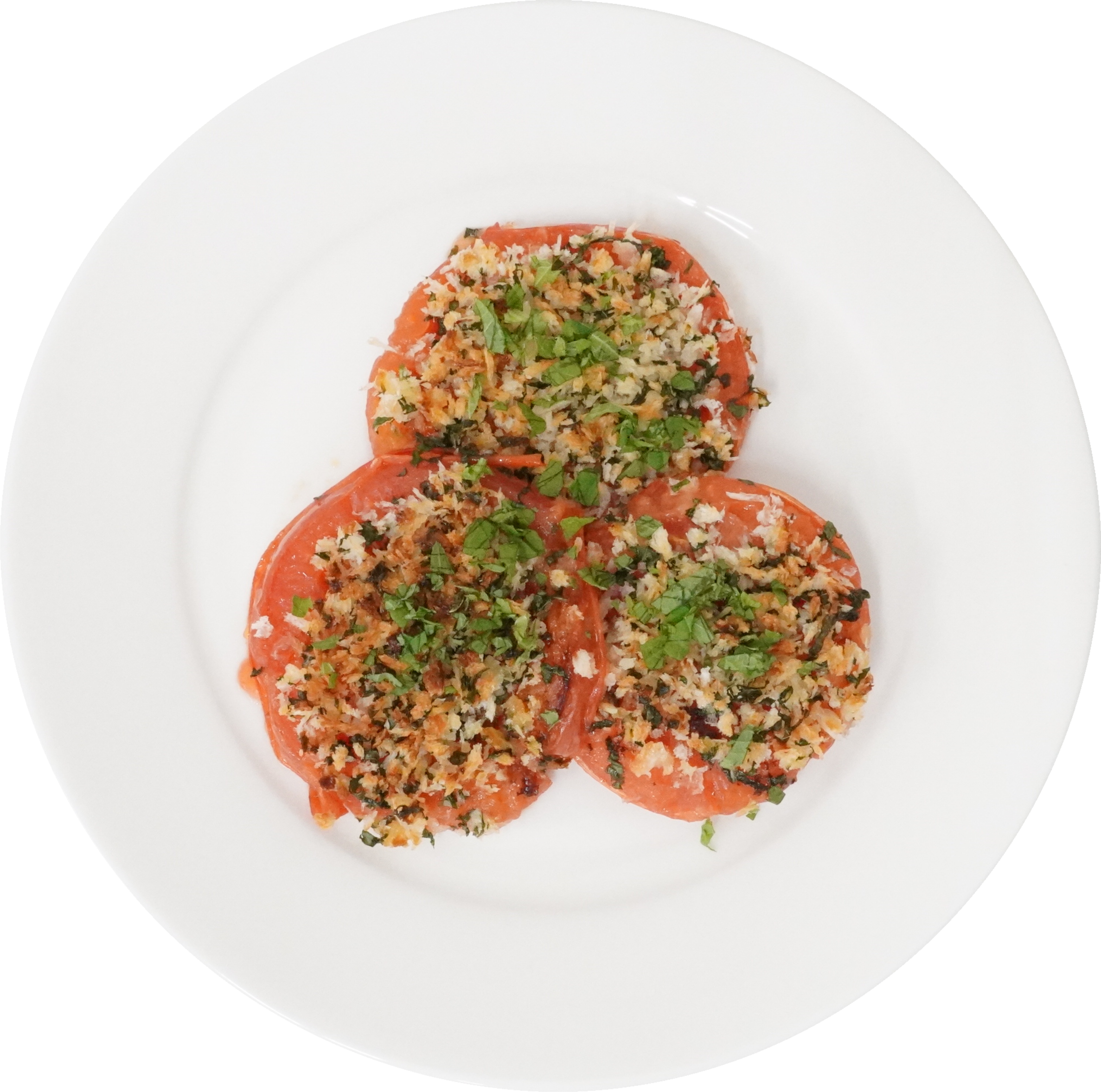 トマトと大葉のパン粉焼き｜商用可フリー画像・背景透過