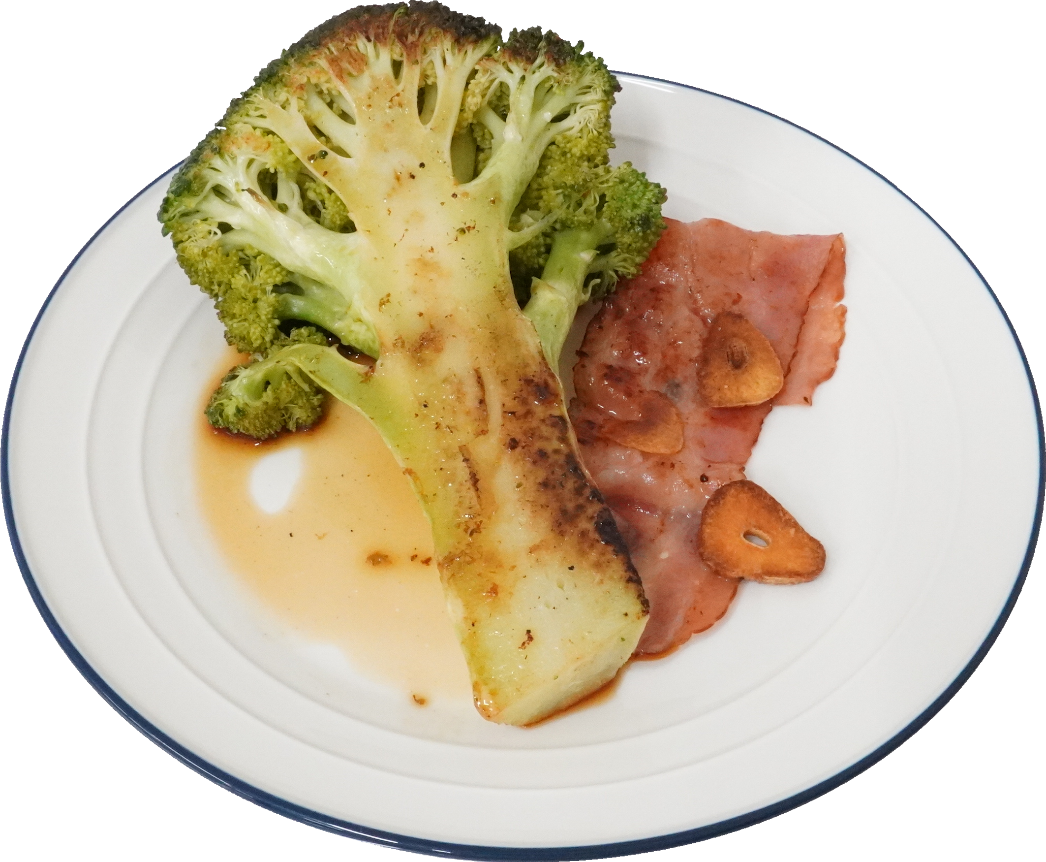 ブロッコリーの丸ごとステーキ｜商用可フリー画像・背景透過