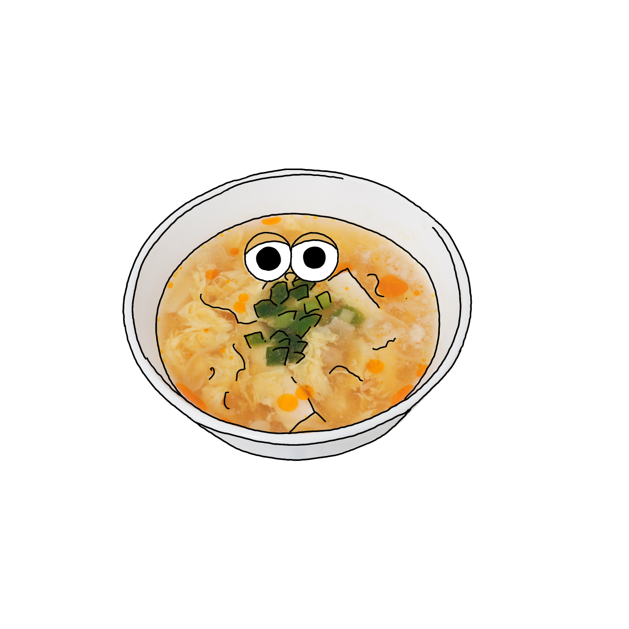 酸辣湯のイラスト｜商用可フリー画像・背景透過