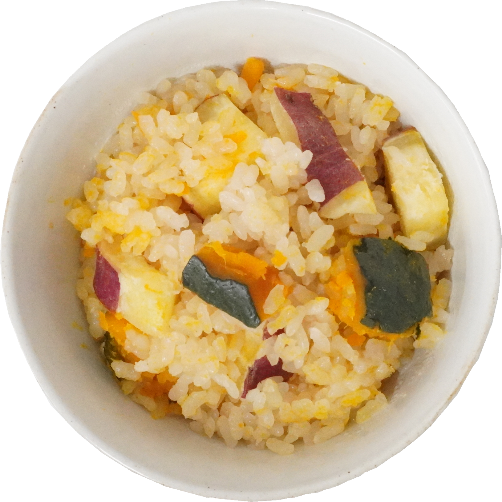 さつまいもとかぼちゃの炊き込みご飯｜商用可フリー画像・背景透過