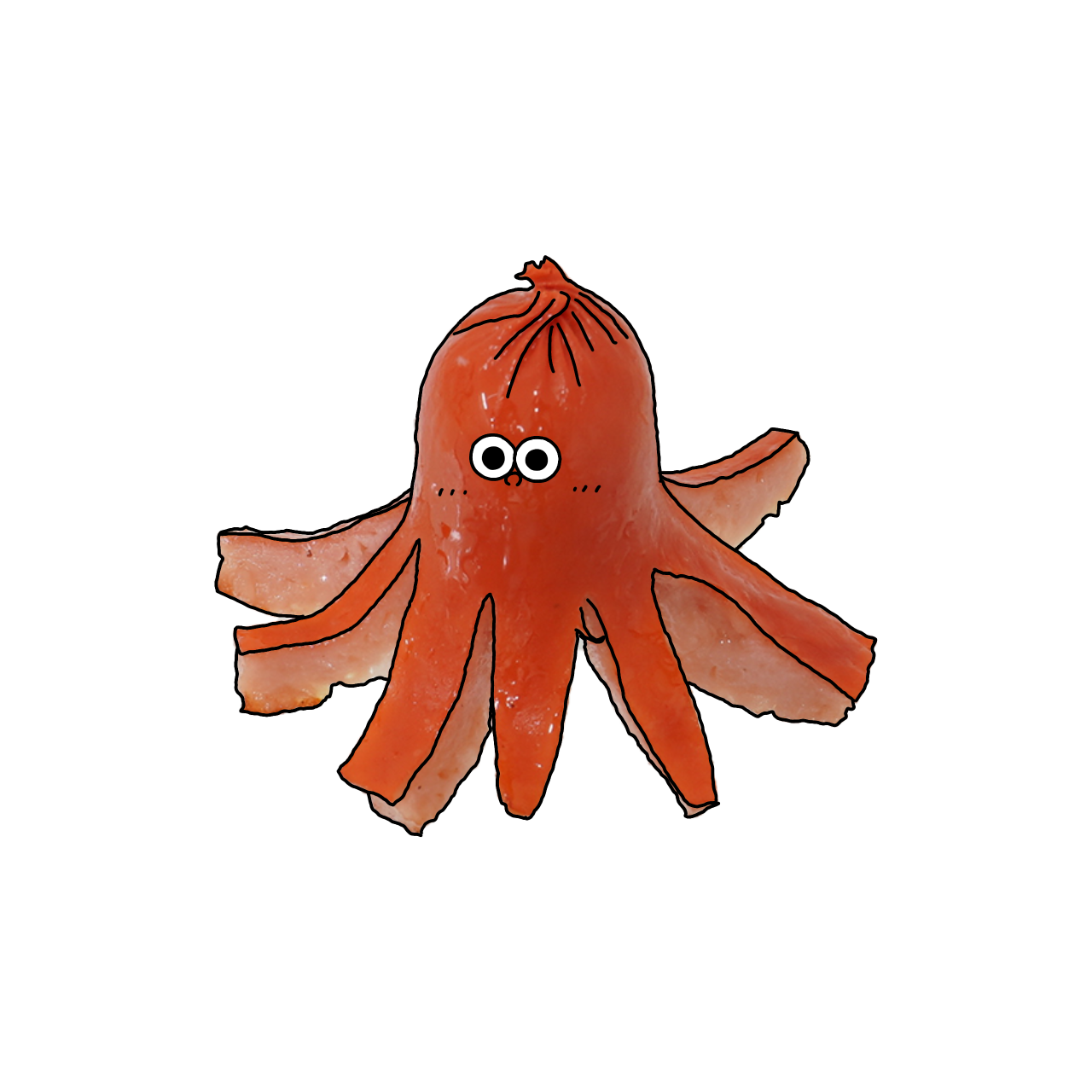 たこさんウインナーのイラスト｜商用可フリー画像・背景透過