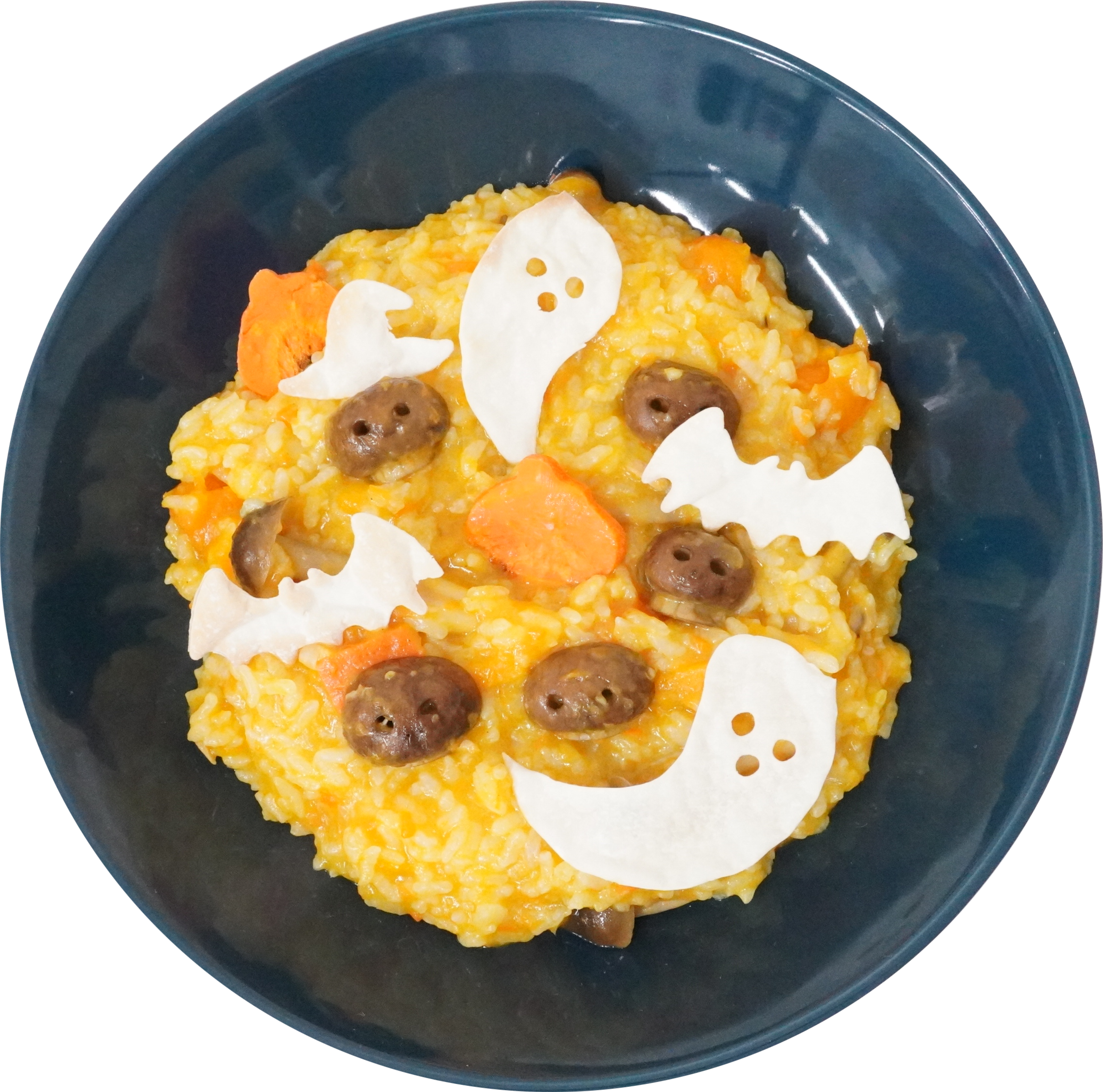 かぼちゃとにんじんのリゾット｜商用可フリー画像・背景透過