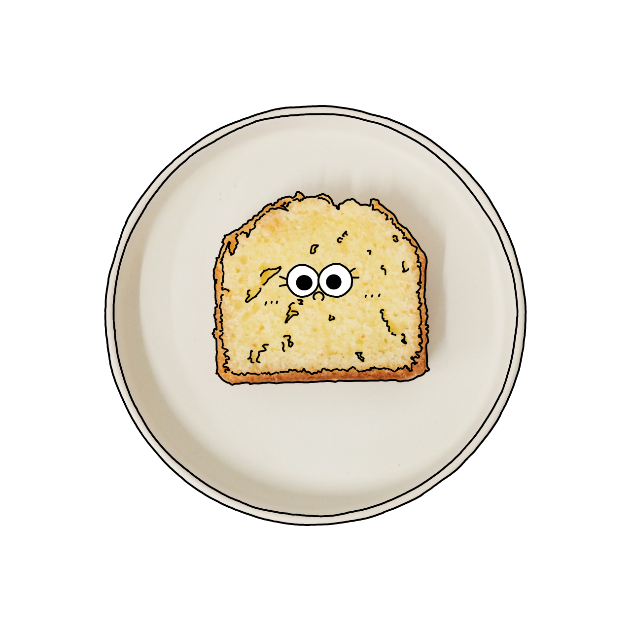 パウンドケーキのイラスト｜商用可フリー画像・背景透過