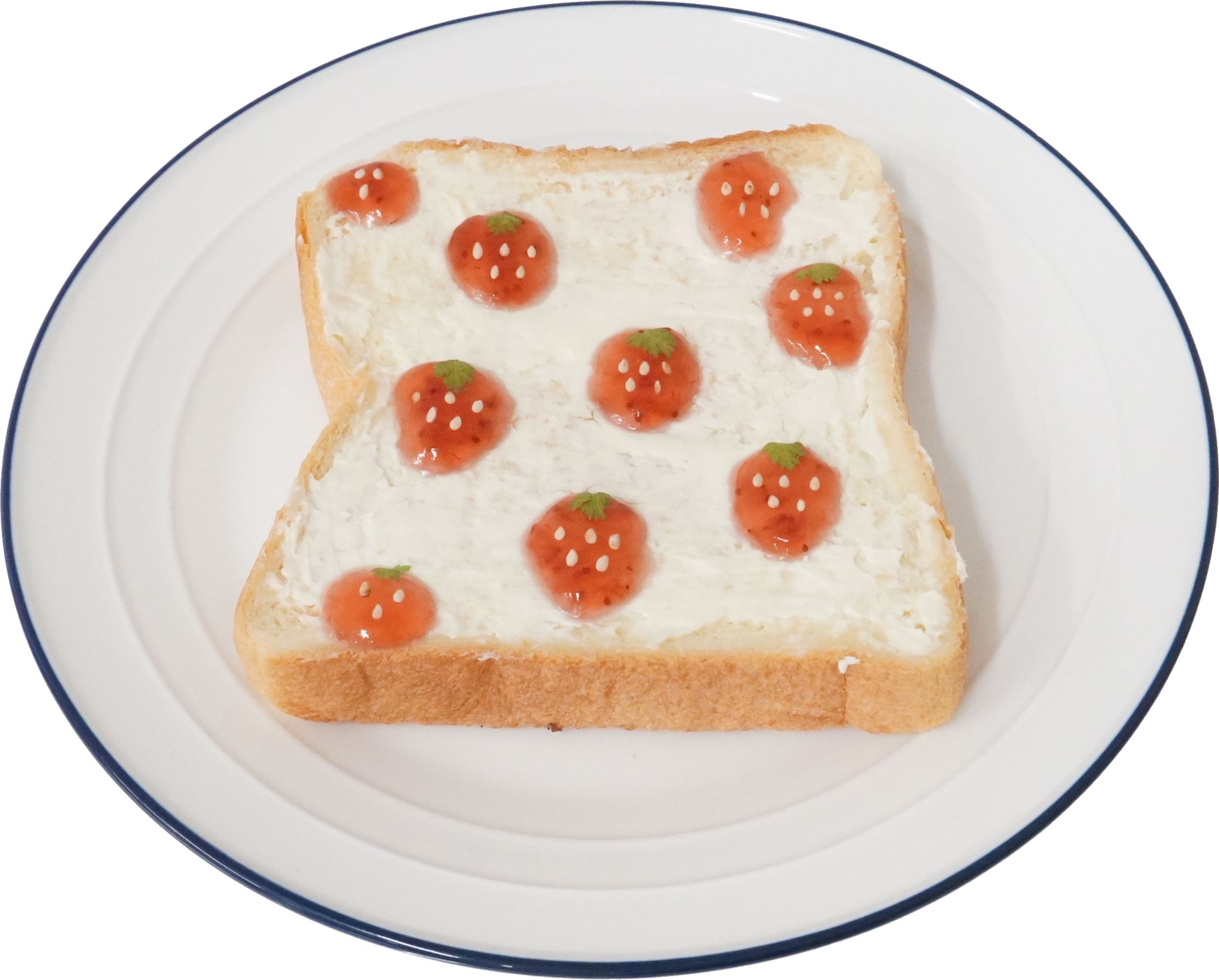 いちごトースト｜商用可フリー画像・背景透過