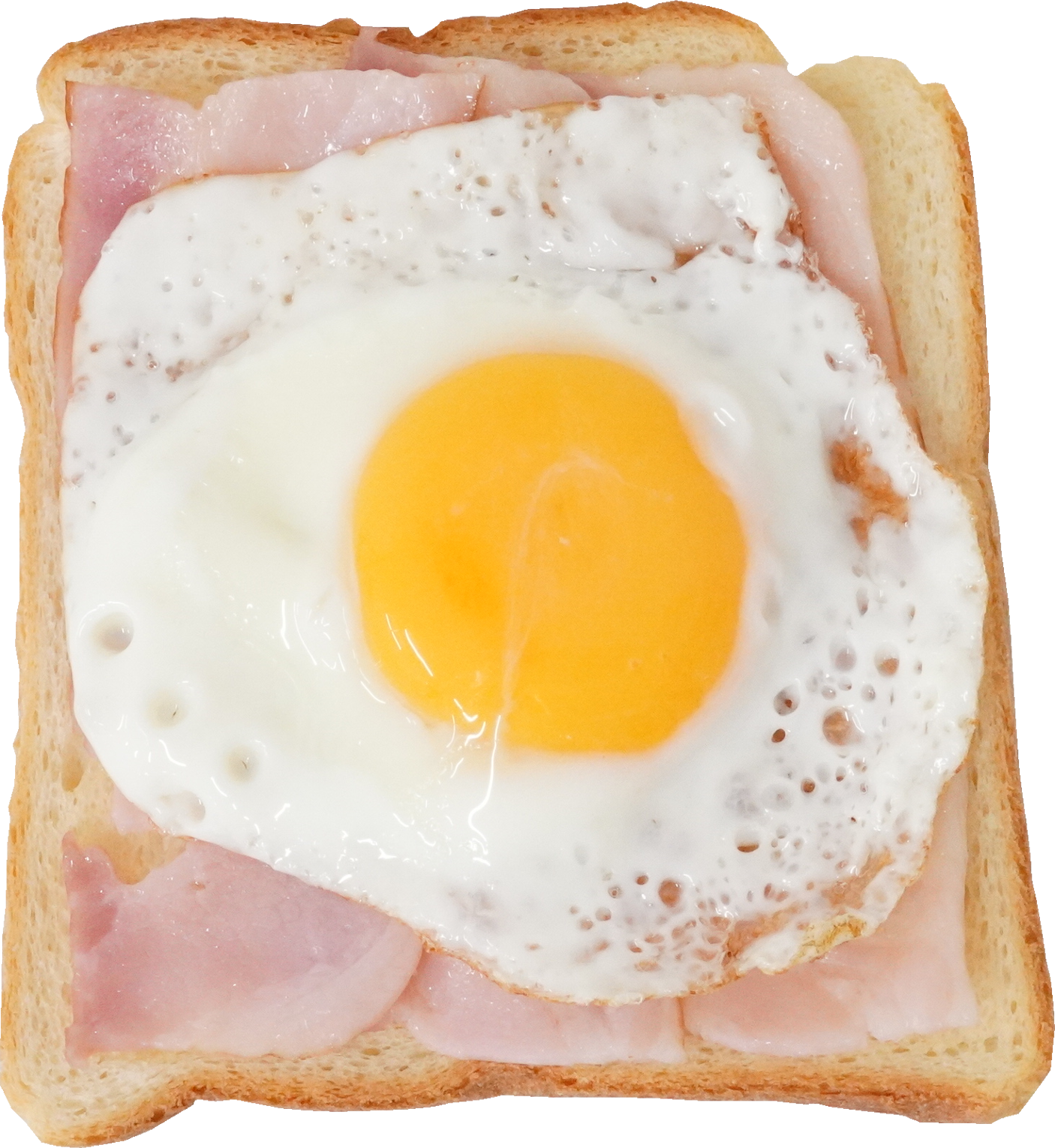 ベーコンエッグトースト｜商用可フリー画像・背景透過