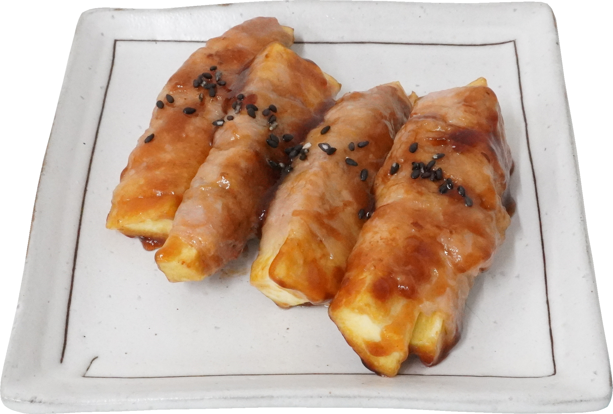 さつまいもの肉巻き｜商用可フリー画像・背景透過