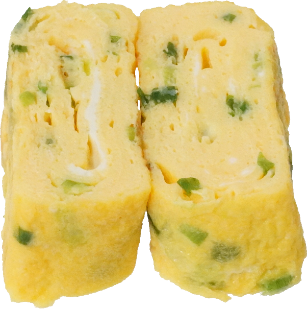 卵焼き（ねぎ）｜商用可フリー画像・背景透過