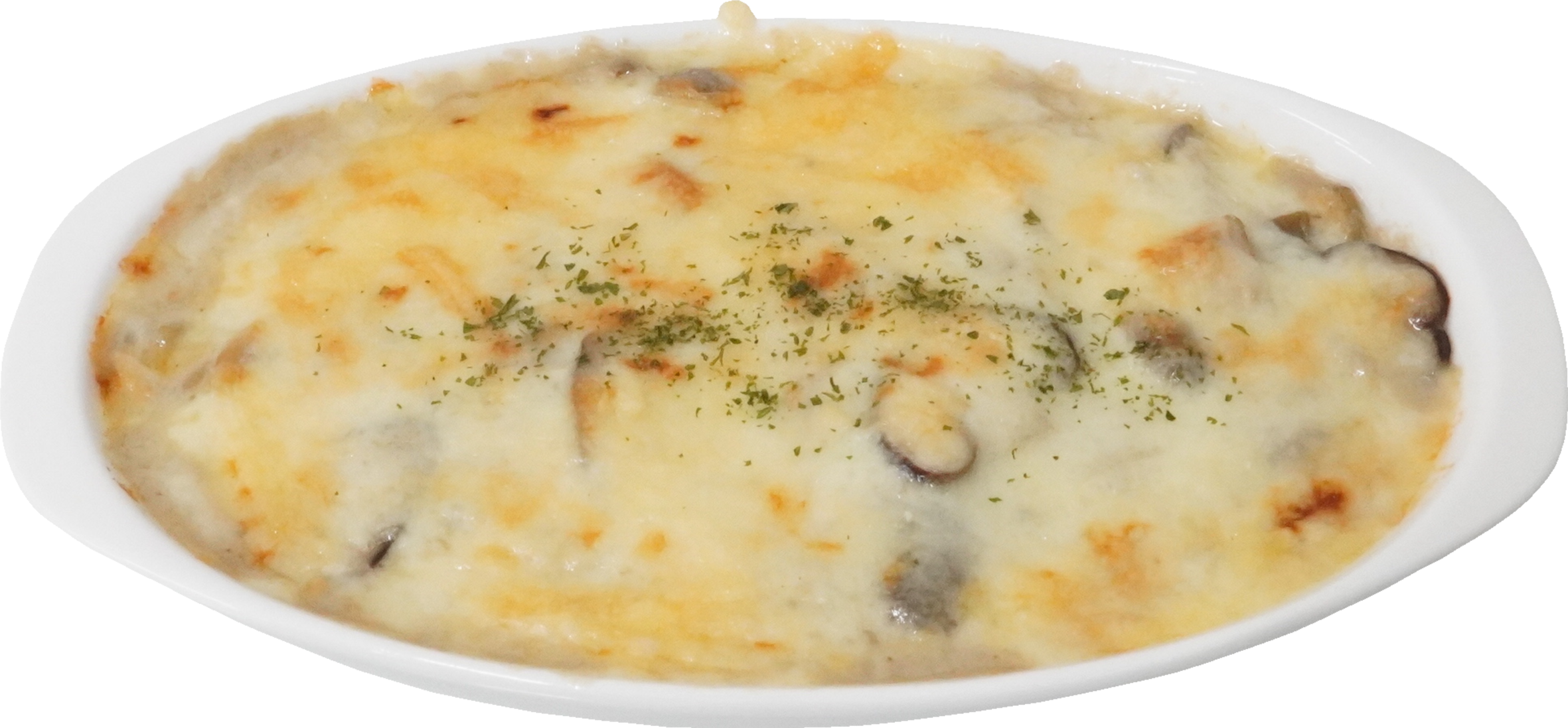 鶏肉ときのこのグラタン｜商用可フリー画像・背景透過