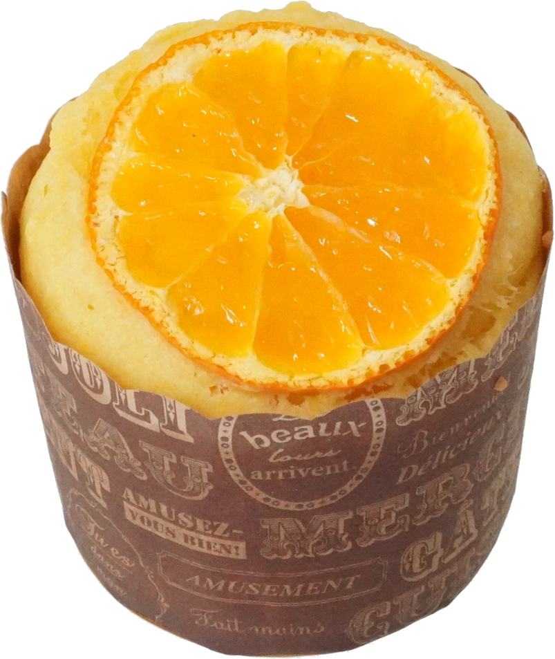 みかんのマフィン｜商用可フリー画像・背景透過