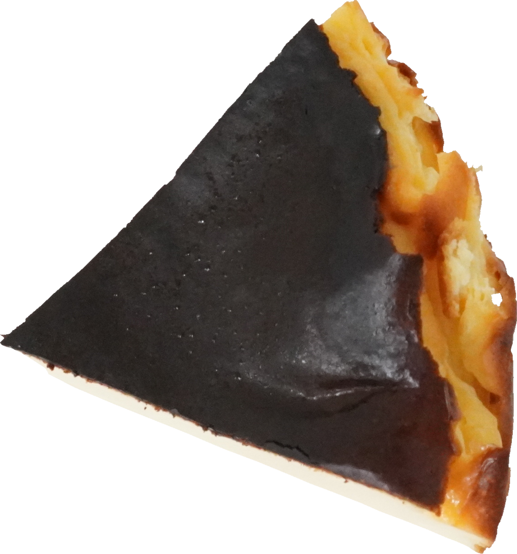 バスクチーズケーキ｜商用可フリー画像・背景透過