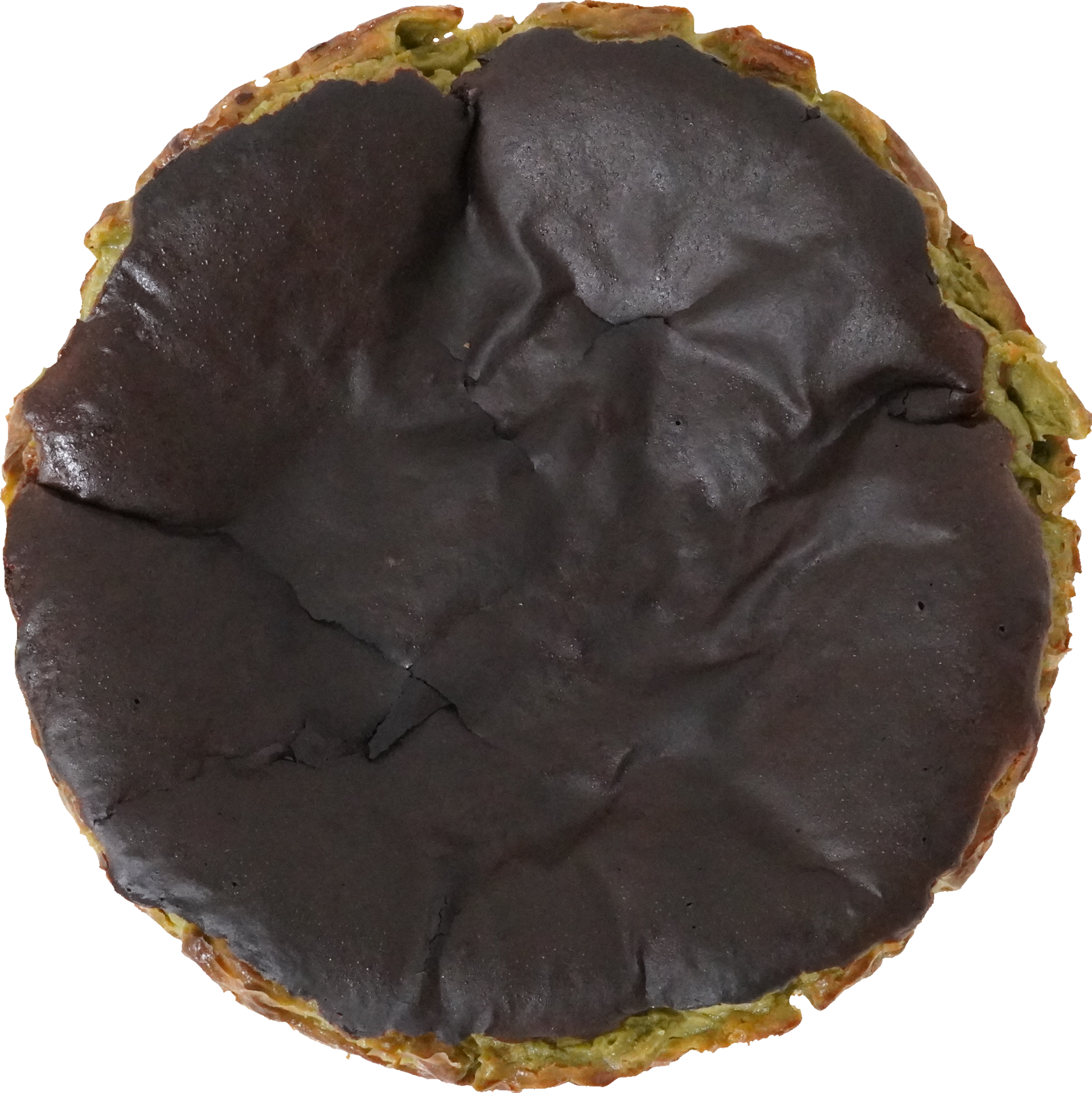 抹茶バスクチーズケーキ｜商用可フリー画像・背景透過