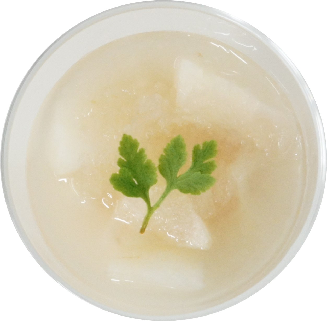 梨とヨーグルトのゼリー｜商用可フリー画像・背景透過