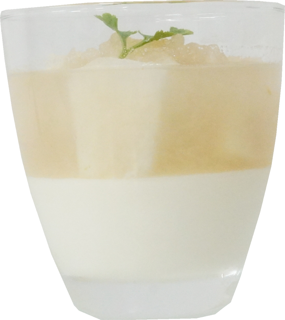 梨とヨーグルトのゼリー｜商用可フリー画像・背景透過