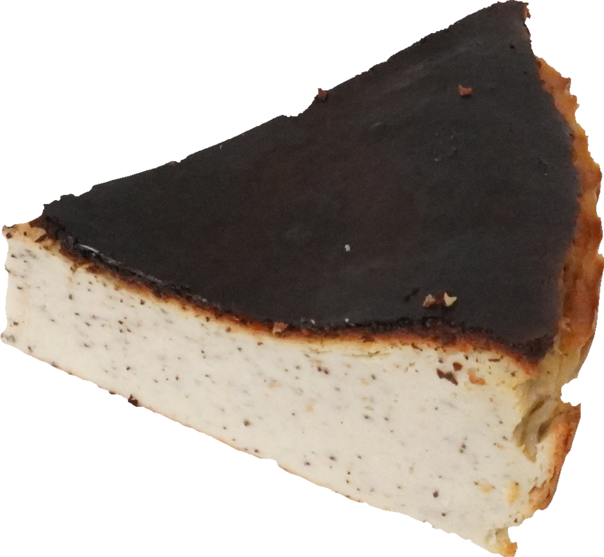 紅茶バスクチーズケーキ｜商用可フリー画像・背景透過