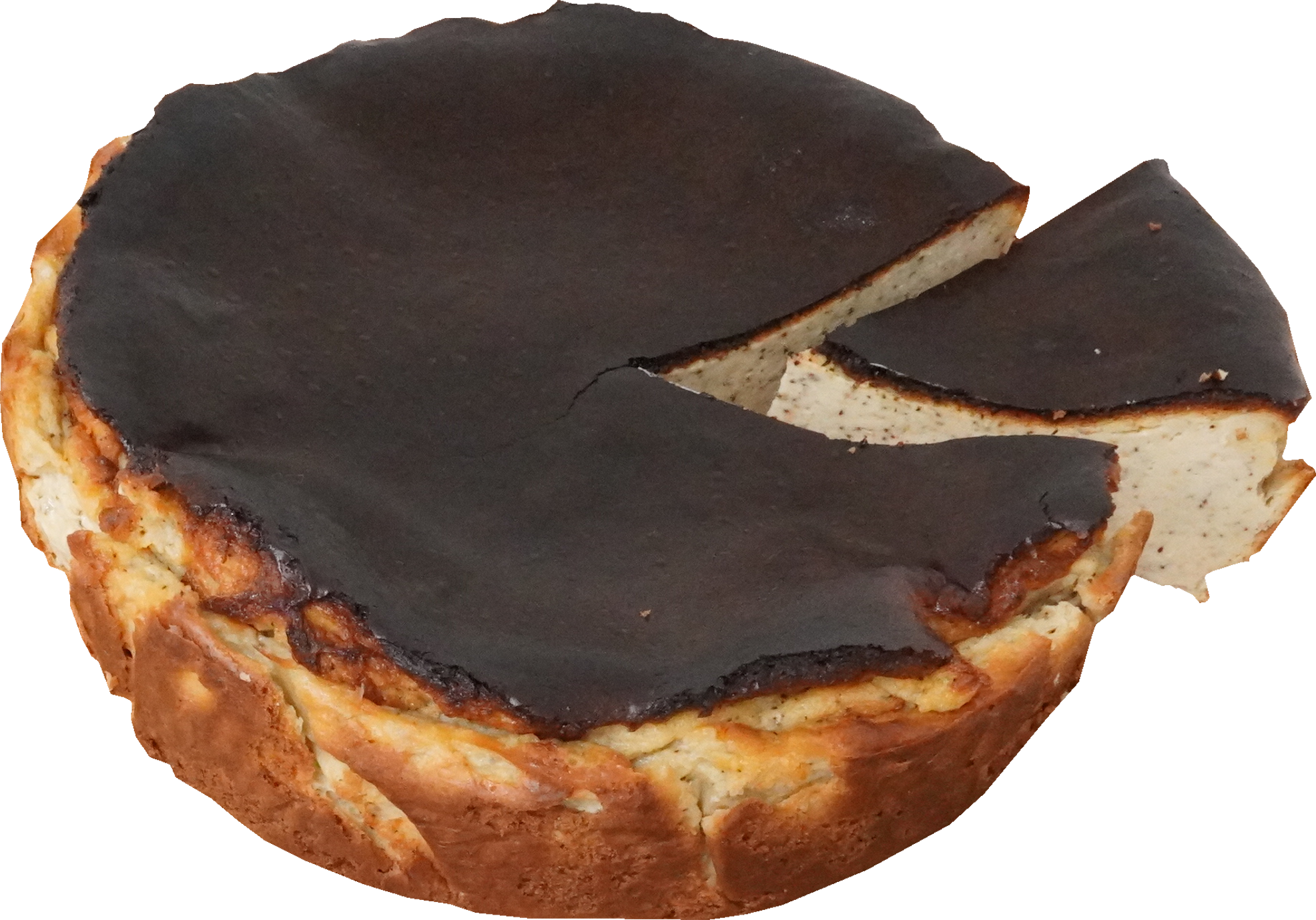 紅茶バスクチーズケーキ｜商用可フリー画像・背景透過