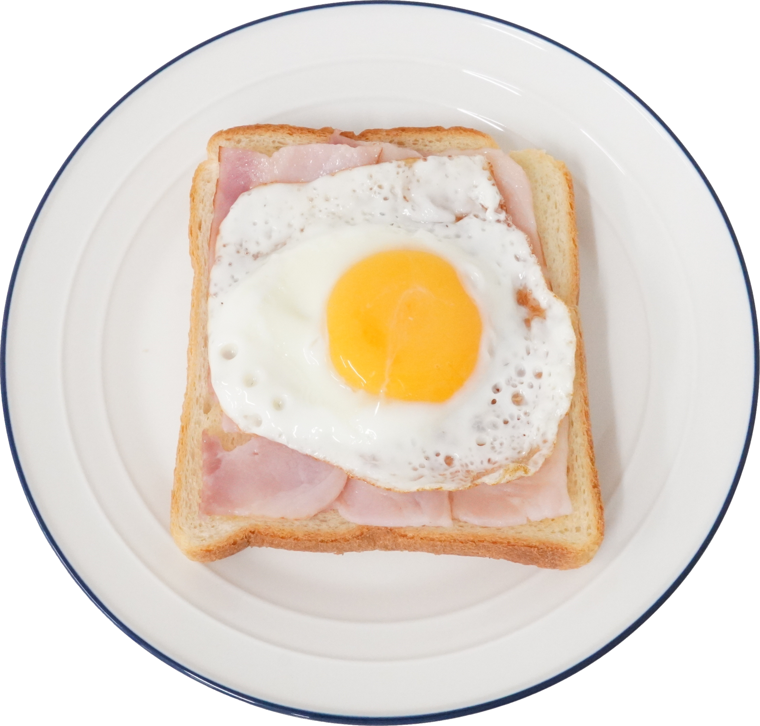 ベーコンエッグトースト｜商用可フリー画像・背景透過