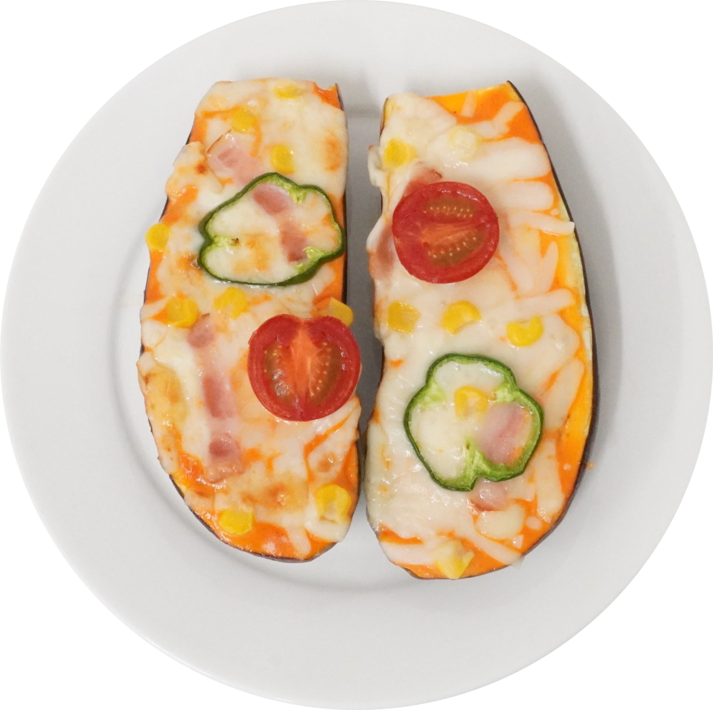 なすのピザ｜商用可フリー画像・背景透過