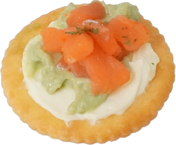 カナッペ（サーモンアボカド）｜商用可フリー画像・背景透過