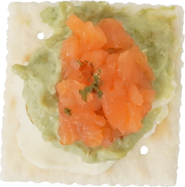 カナッペ（サーモンアボカド）｜商用可フリー画像・背景透過