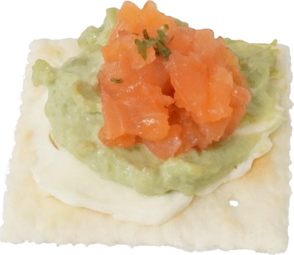 カナッペ（サーモンアボカド）｜商用可フリー画像・背景透過