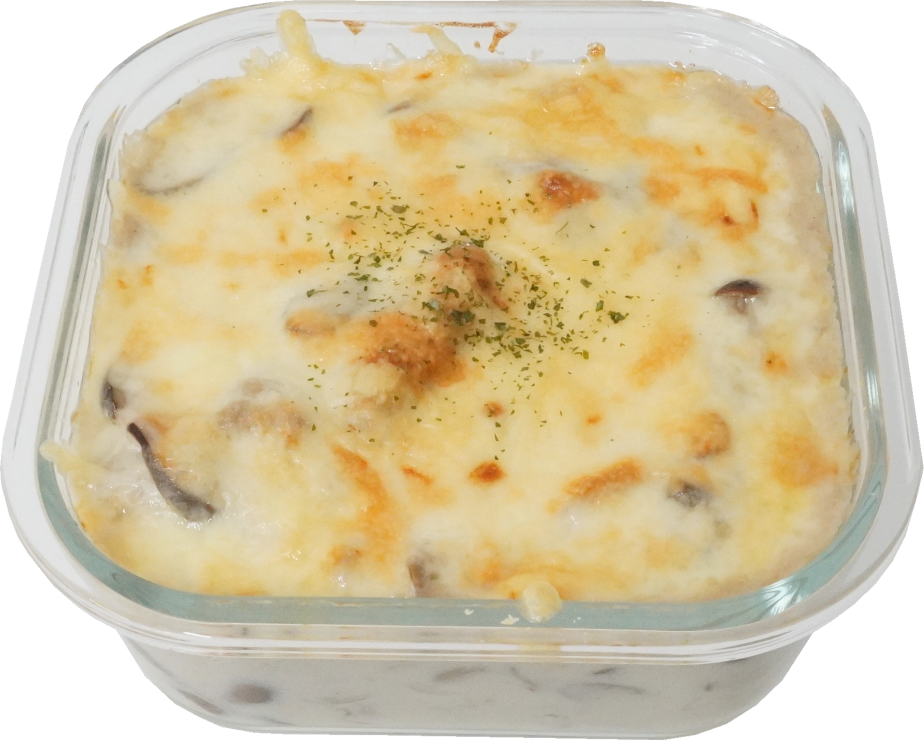 鶏肉ときのこのグラタン｜商用可フリー画像・背景透過