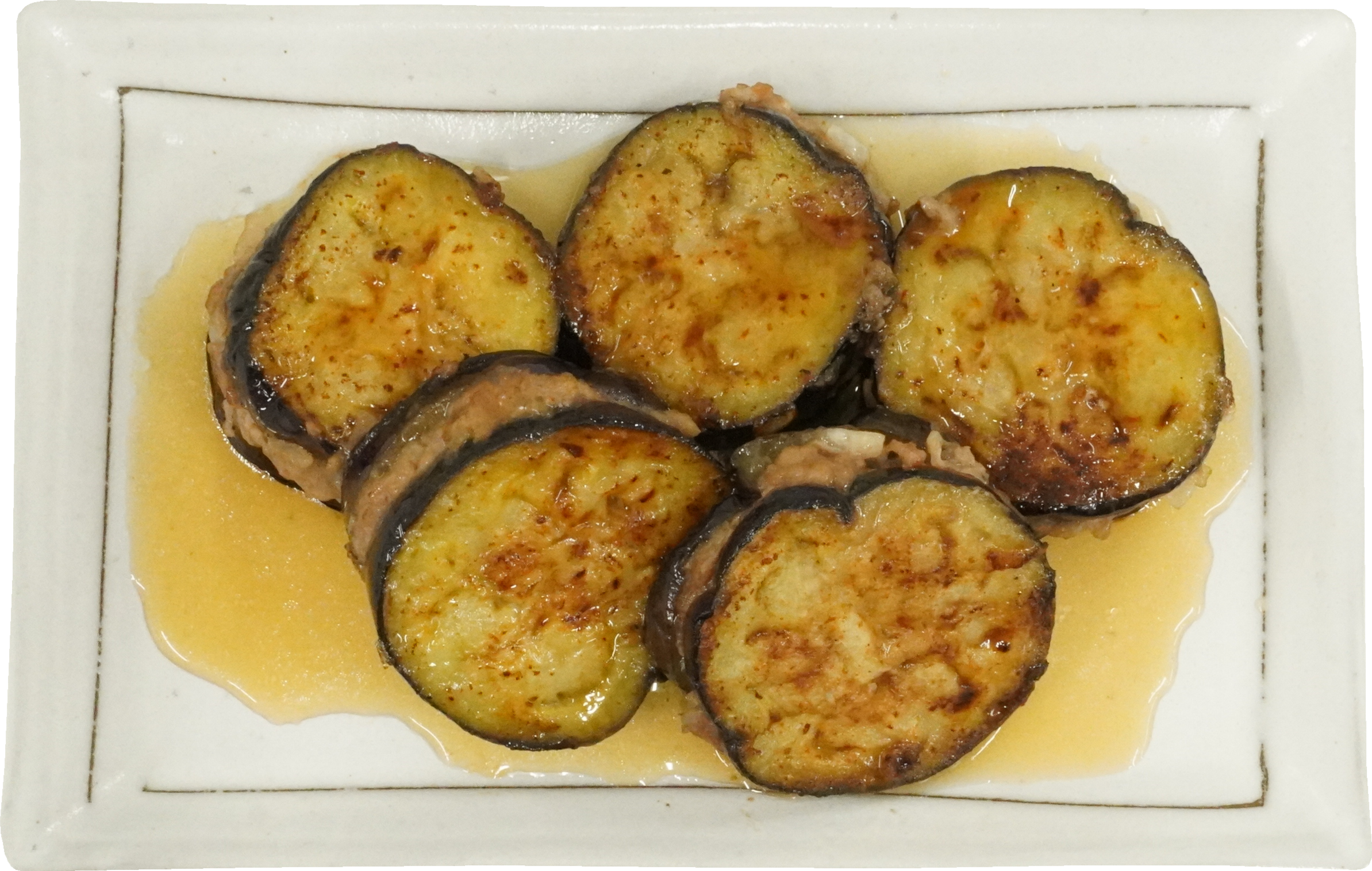 なすのはさみ焼き｜商用可フリー画像・背景透過