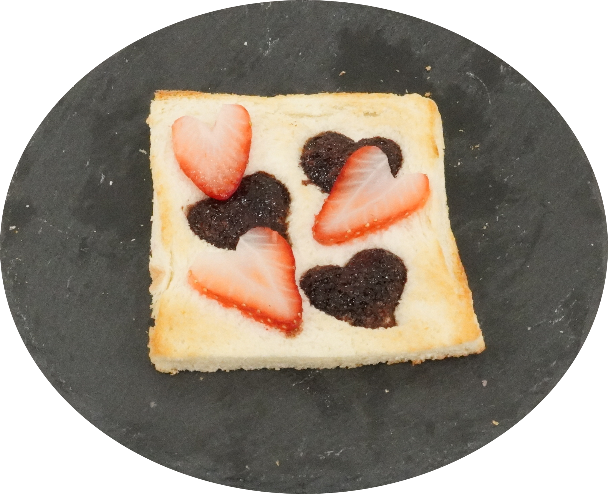 いちごチョコトースト｜商用可フリー画像・背景透過